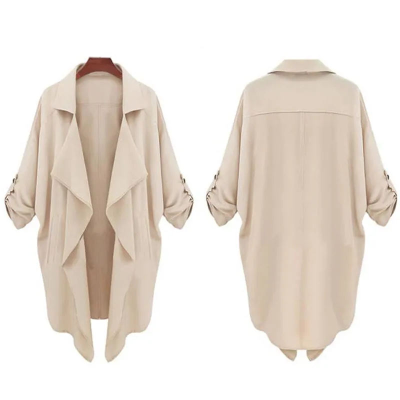 

Vestido 2017 Women Celebrity Windbreaker Casual Cardigan Tops Outwear Jacket Coat Women Chaquetas mujer Top sale