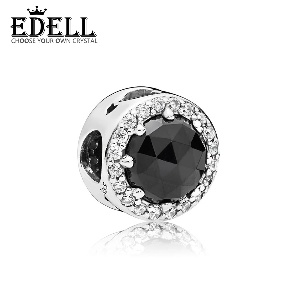 

EDELL 100% 925 Sterling Silver New Luxury Distinguished 797487NCK BLACK MAGIC CHARM Beaded Original Jewelry Women Holiday Gift