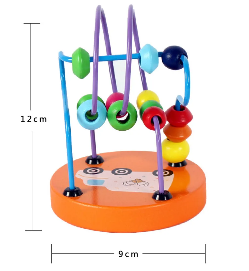 Горячая Распродажа, обучающая игрушка для детей раннего возраста, размер 12,5 см, Детские красочные деревянные бусины, обучающая игрушка, подарок для детей, деревянная кукла