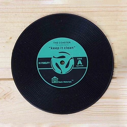 Удобный Ретро CD дизайн противоскользящая подставка для чашек кофейных ковриков