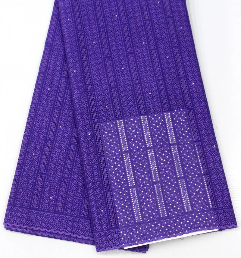 

purple Dubai Swiss Voile Cotton Lace Fabric 2017 Simple African Lace Fabric Swiss Voile Lace High Quality Swiss Dry Laces