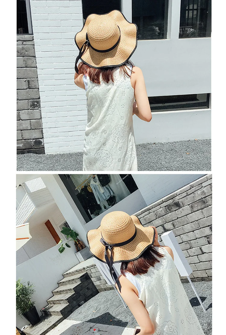 2018 Summer New Arrived Women Seaside Vacation Sunscreen Sun Hat  Beach Casual Straw Hat (11)