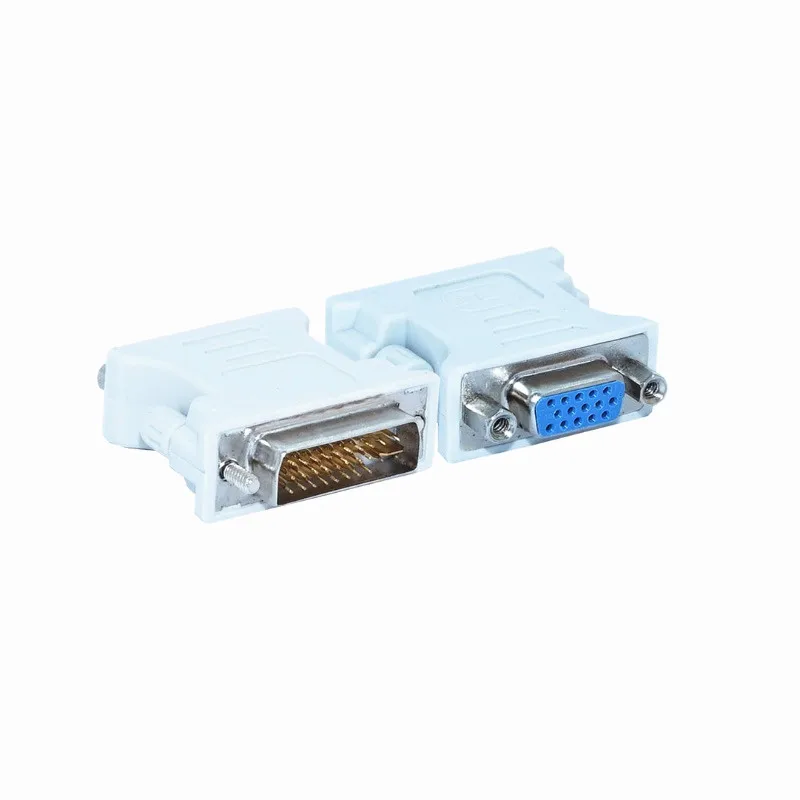 2 шт./лот DVI I 24 + 5 Pin папа к VGA 15 Женский видео конвертер адаптер для ПК ноутбука HDTV LCD