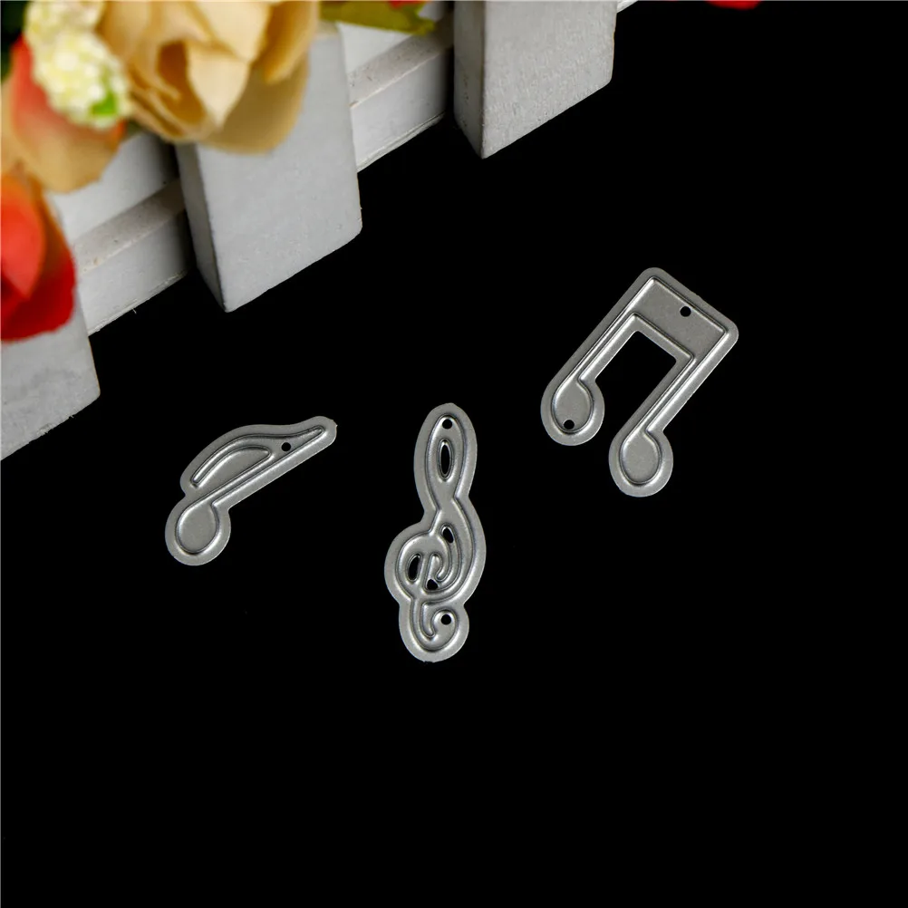 

3Pcs Lovely Music Note Design Metal Cutting Dies Stencils For DIY Scrapbooking Photo Album Decorative Embossing DIY Paper Cards