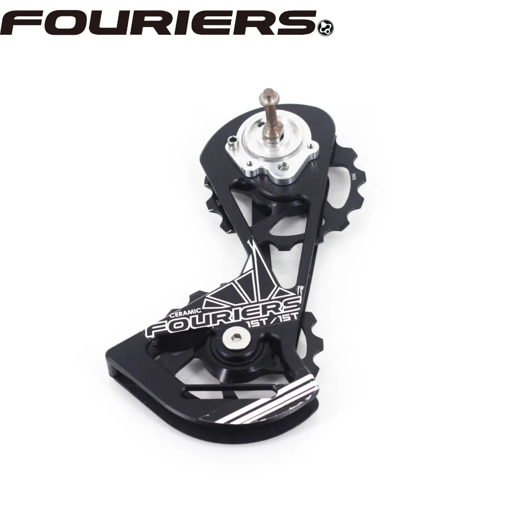 FOURIERS CT DX017 SR1515 Ceramic Rear Derailleur Oversize Derailleur Cage With 15T Upper and 15T