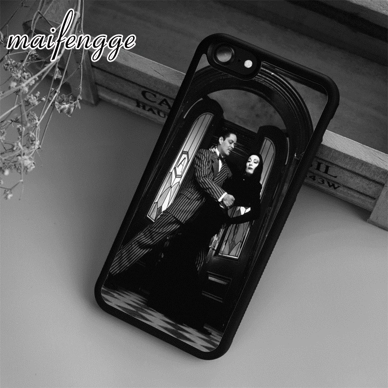 

maifengge Mortia Gomez Addams Family Romance Case For iPhone 6 6S 7 8 Plus X 5 5S SE Case cover for Samsung S5 S6 S7 edge