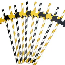 На заказ Бэтмен супергерой соломинки для напитков-вечерние свадьбы, помолвки, дня рождения, соломы для девичника