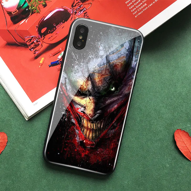 Мягкий силиконовый чехол для телефона Joker из гладкого стекла для samsung Galaxy S7 Edge S8 S9 S10e S10Plus Note 10 8 9 10 PLUS