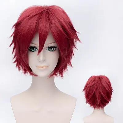 

Naruto Akactuki Cosplay Wigs Halloween Gaara Short Red Cosplay Wig