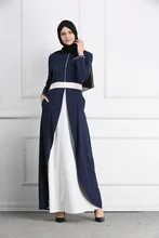 2018 Adult Casual diamond Robe Musulmane Turkish Dubai Fashion Abaya Muslim Dress split bottom Robes Arab Worship Service Wj1883