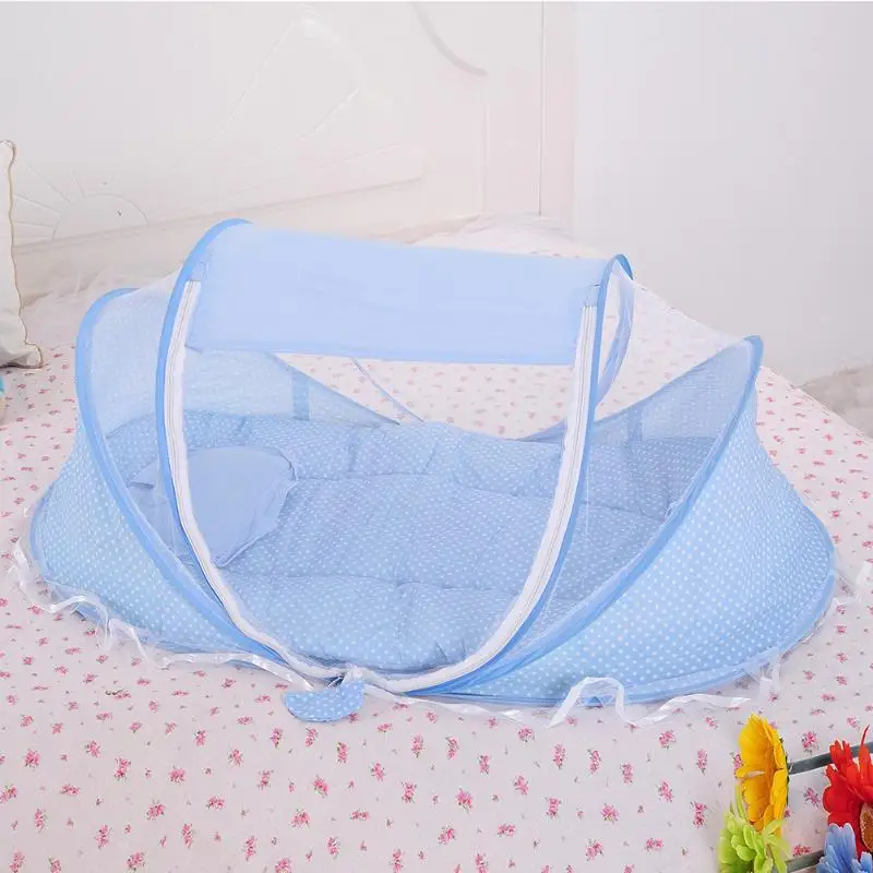 Mutil детская палатка функция складные постельные принадлежности кроватка музыка москитная сетка палатка кровать матрас Подушка 3 шт. костюм От 0 до 2 лет детей