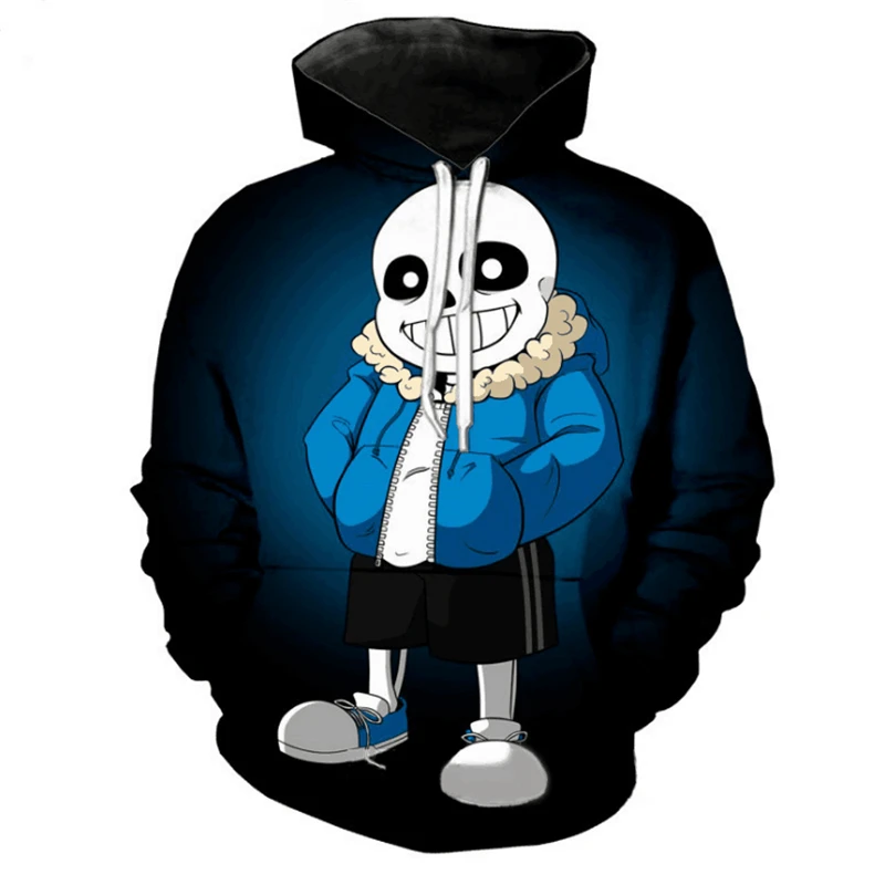 Игры Undertale Sans фриск CHARA весна и осень 3D печати Толстовки Косплэй костюм повседневная одежда