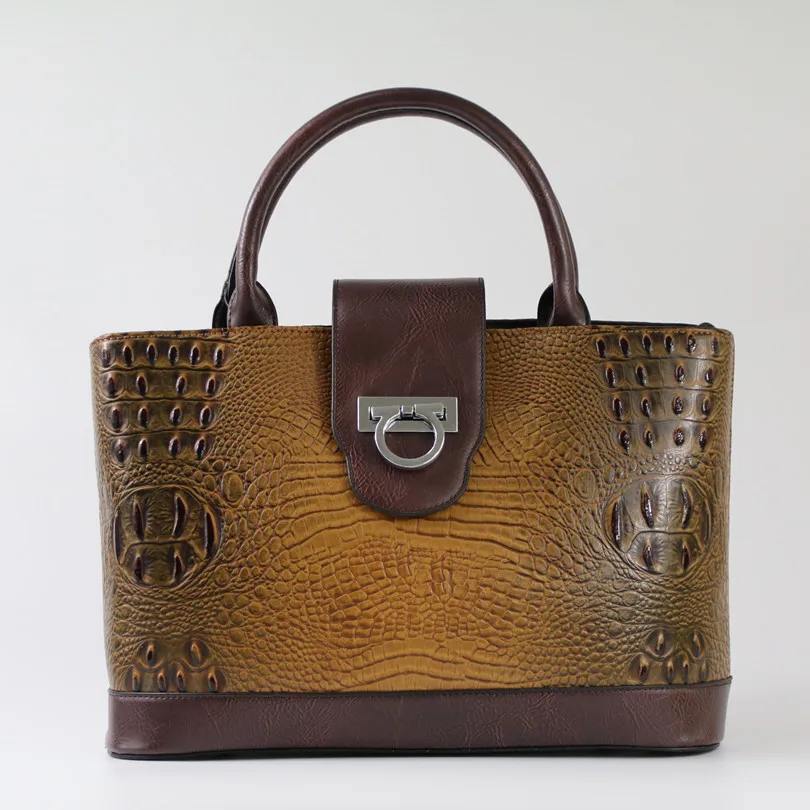 Модные женские сумки из крокодиловой кожи дизайнерские через плечо ~ 17B11|designer tote