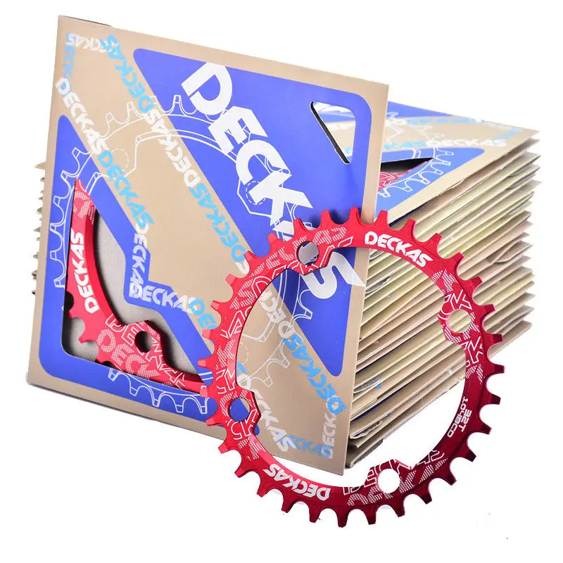DECKAS Chainring 96BCD-S Narrow Wide MTB Chain Ring MTB Road Bicycle RoundOval Chainwheel 32-38T Fit SHIMANO XTR,XT,SLX (4)