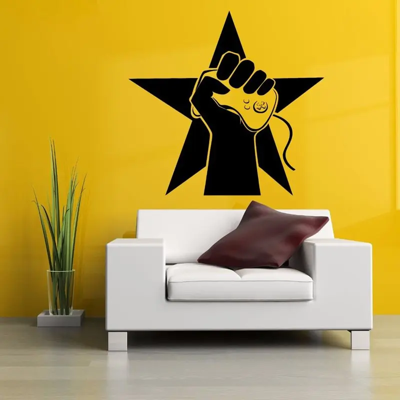 DCTAL Video Game Sticker Play Decal Gaming Posters Gamer Vinyl Wall Decals Parede Decor Mural 19 Color Choose Video Game Sticker