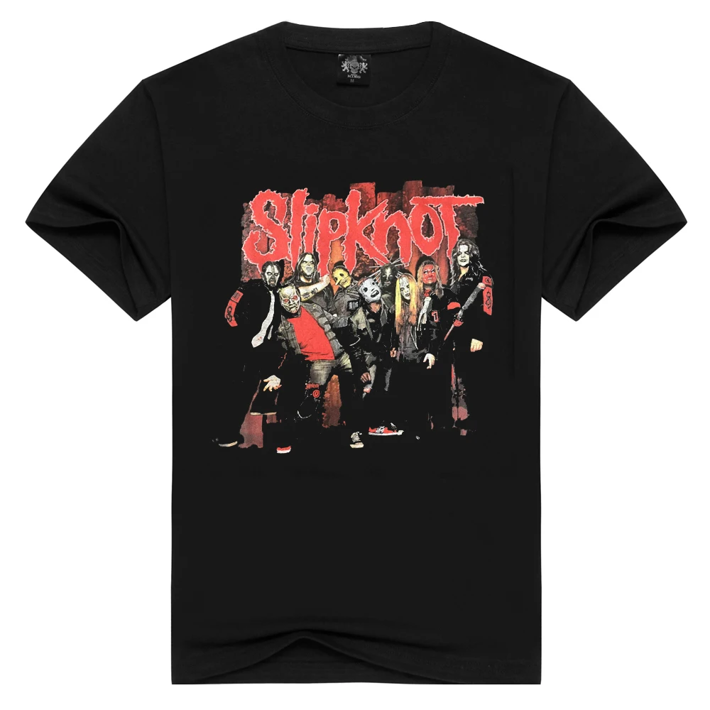 

New Summer Slipknot t shirt Men/Women Tops Tees Wear the mask Rock T-shirt Fashion Men loose t-shirts Tshirts Plus Size
