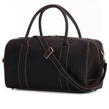 BOLEKE винтажная сумка из натуральной кожи Crazy Horse, Мужская вещевая сумка для багажа, дорожная сумка из натуральной воловьей кожи, большая сумка для выходных