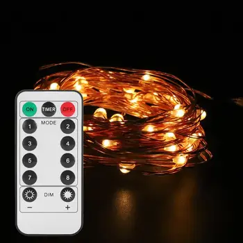 

50LEDs 5M Copper Wire String Light Chrismas LED String Light Battery Power String Fairy Light with Remote Control lichterkette
