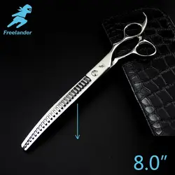 Freelander8.0inch Professional Ножницы Собака уход за домашними животными ножницы полировки инструмент филировочные высокое качество