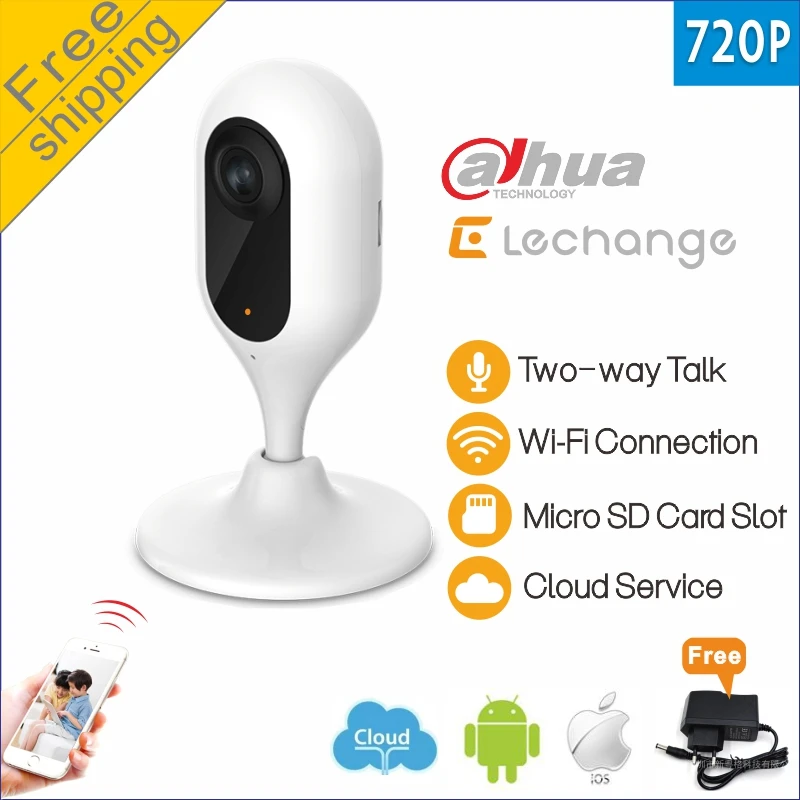 

Free shipping Dahua Wifi IP Camera Lechange HD 720P 1MP P2P Wireless camera Cloud storage Local storage security cctv camera