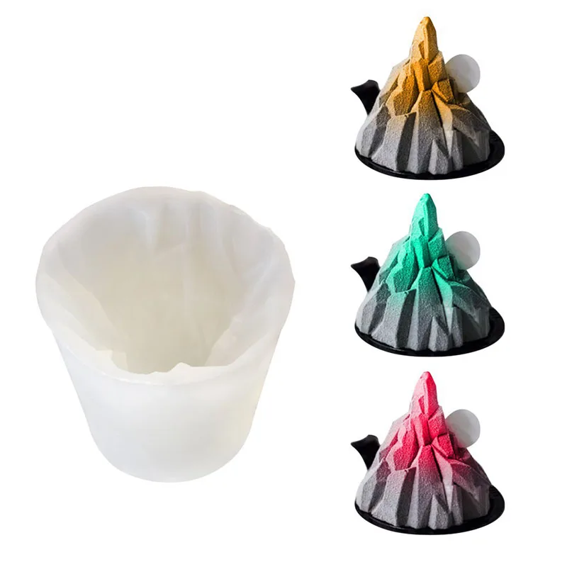 

Silicone DIY Cake Molds 3D Volcanic Cakes Decorating Tools Bakeware French Dessert Mousse Mould Tray Baking Cupcake Mold