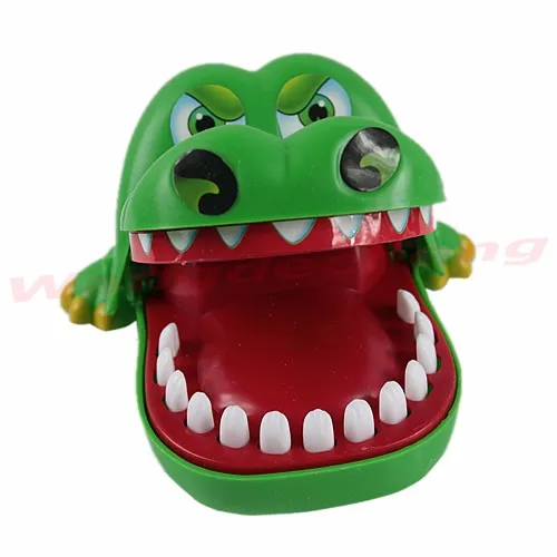 Большой рот крокодил стоматолога укуса пальчиковые игры смешные и шалость игрушка