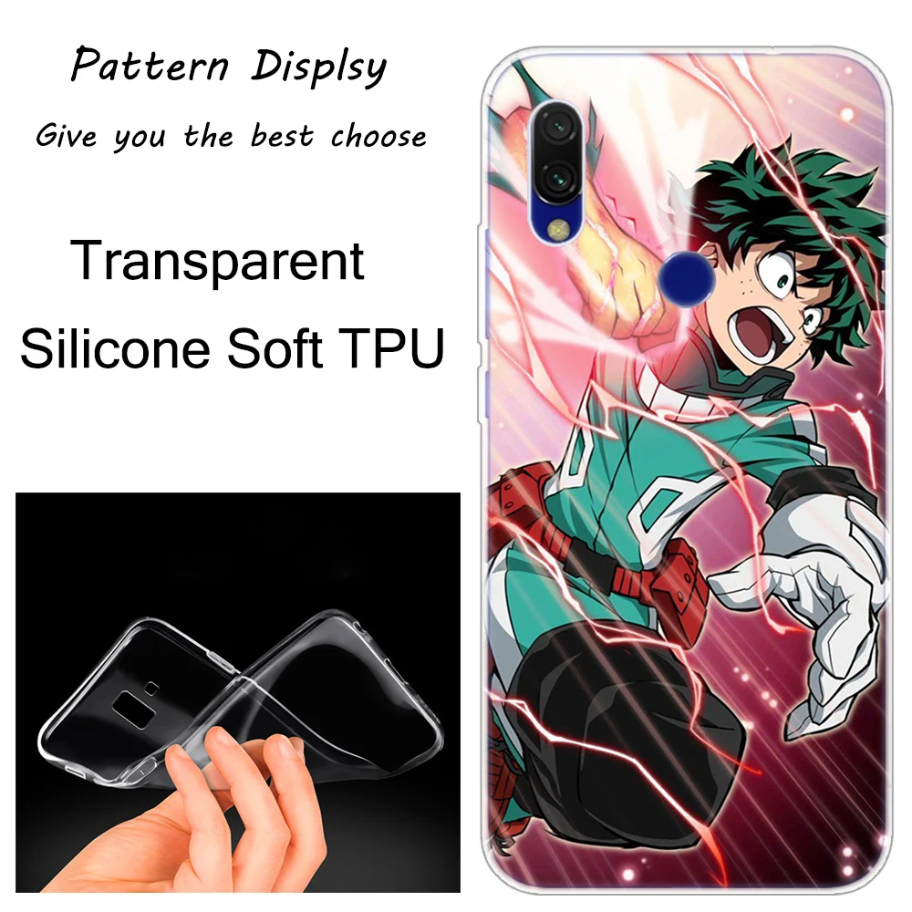My Hero Academia Anime Black TPU Phone Case For Redmi K20 7 7A 5 5Plus 6 6A S2 Note 8 7 6 5 Pro Models