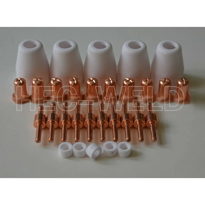 

PT-31 LG-40 Plasma Cutting Cutter Consumables Extended TIP Nozzles Electrode Fit Cut-40 50D 30PK