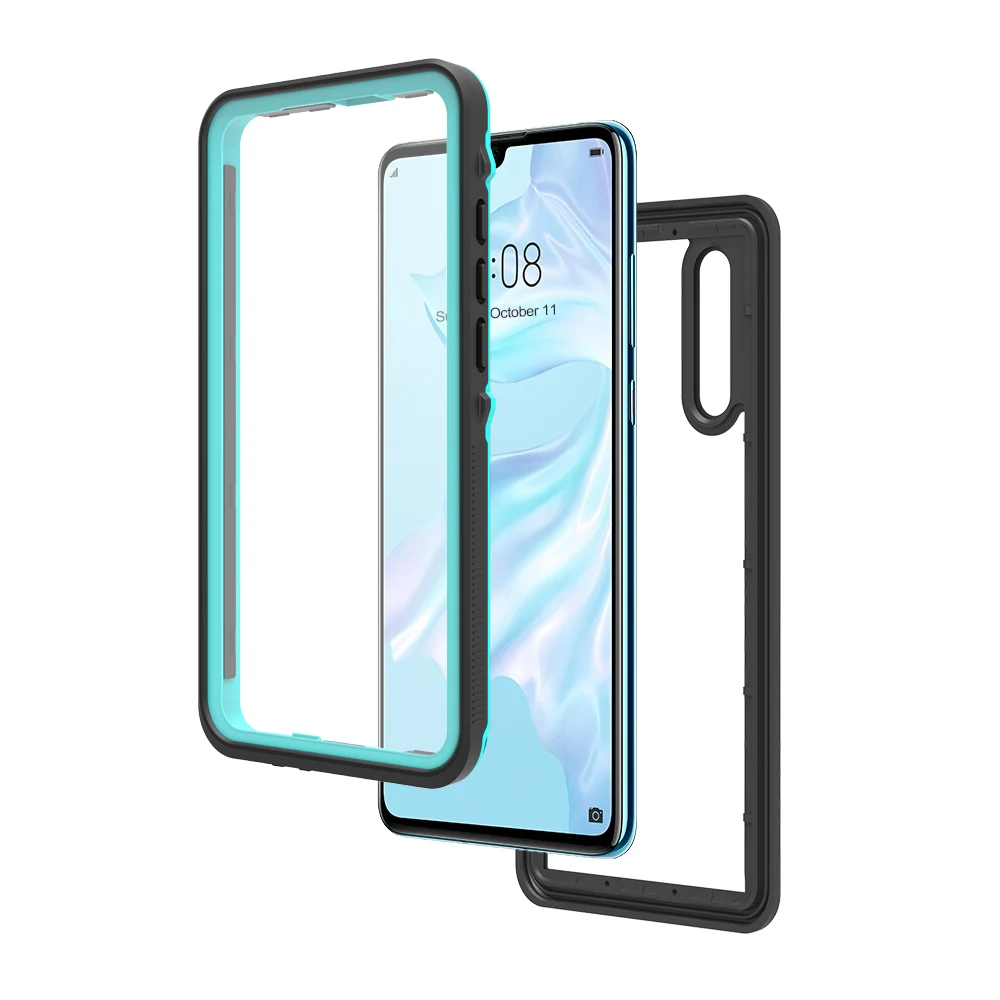 Bitingly Case for Huawei P30 Pro IP68 Certified Waterproof Surfing Cover Diving For Huawei P30Pro P30 Swim Proof Underwater Case