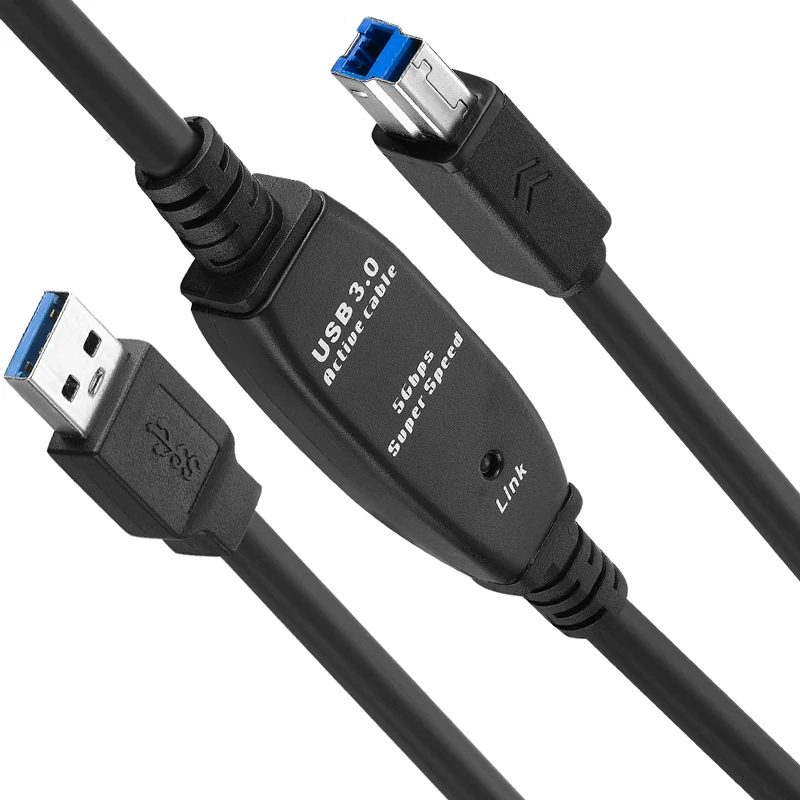 Lballist USB 3,0 кабель для принтера встроенный ic чипсет USB 3,0 тип A штекер USB 3,0 Тип B Мужской фольги Плетеный экранированный 5 м 10 м