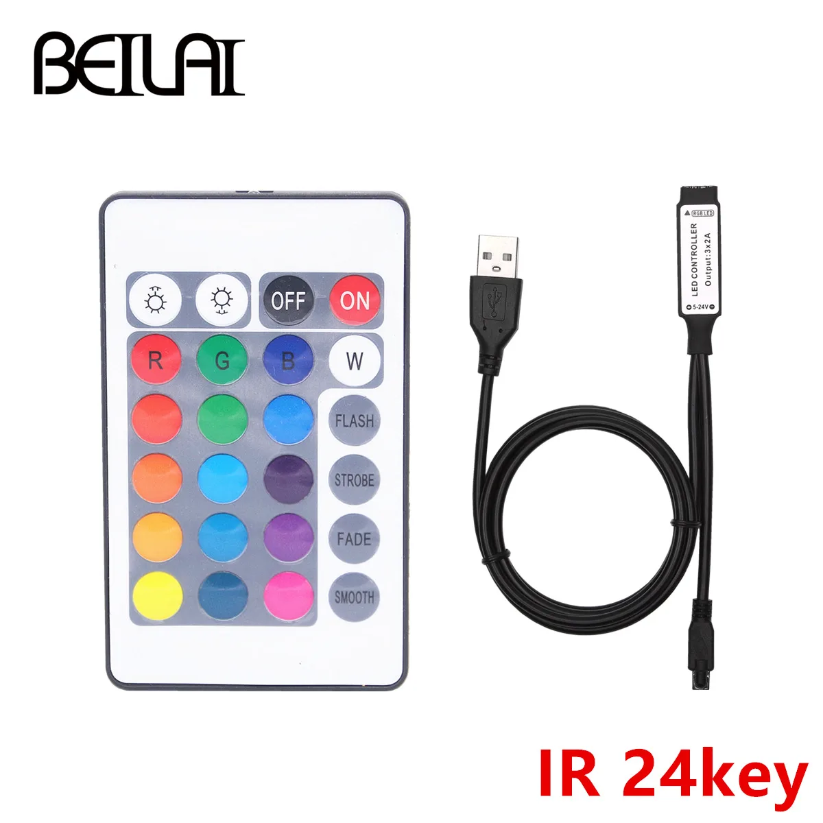 DC 5 В USB светодио дный контроллер RGB мини 3секреты диммер/24Key ИК отдаленных/17 Ключи РФ Беспроводной отдаленных управление USB RGB Светодиодные