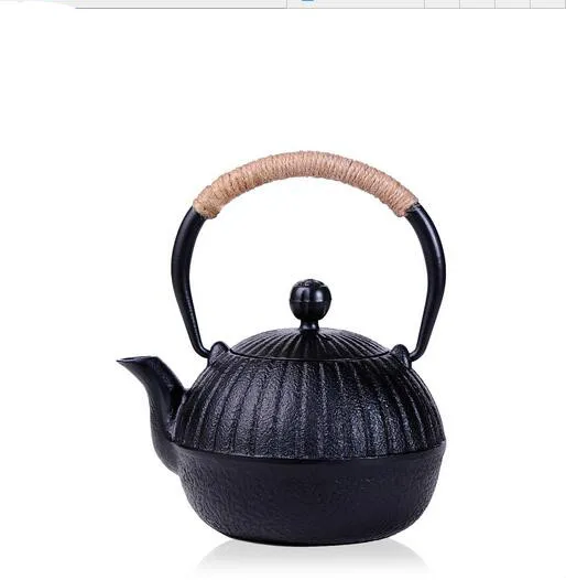 Ancient Chinese style pumpkin shape cast iron kettle uncoated teapot 0.55L Teapot Set Kettle Drinkware Stainless Steel Strainer | Дом и сад