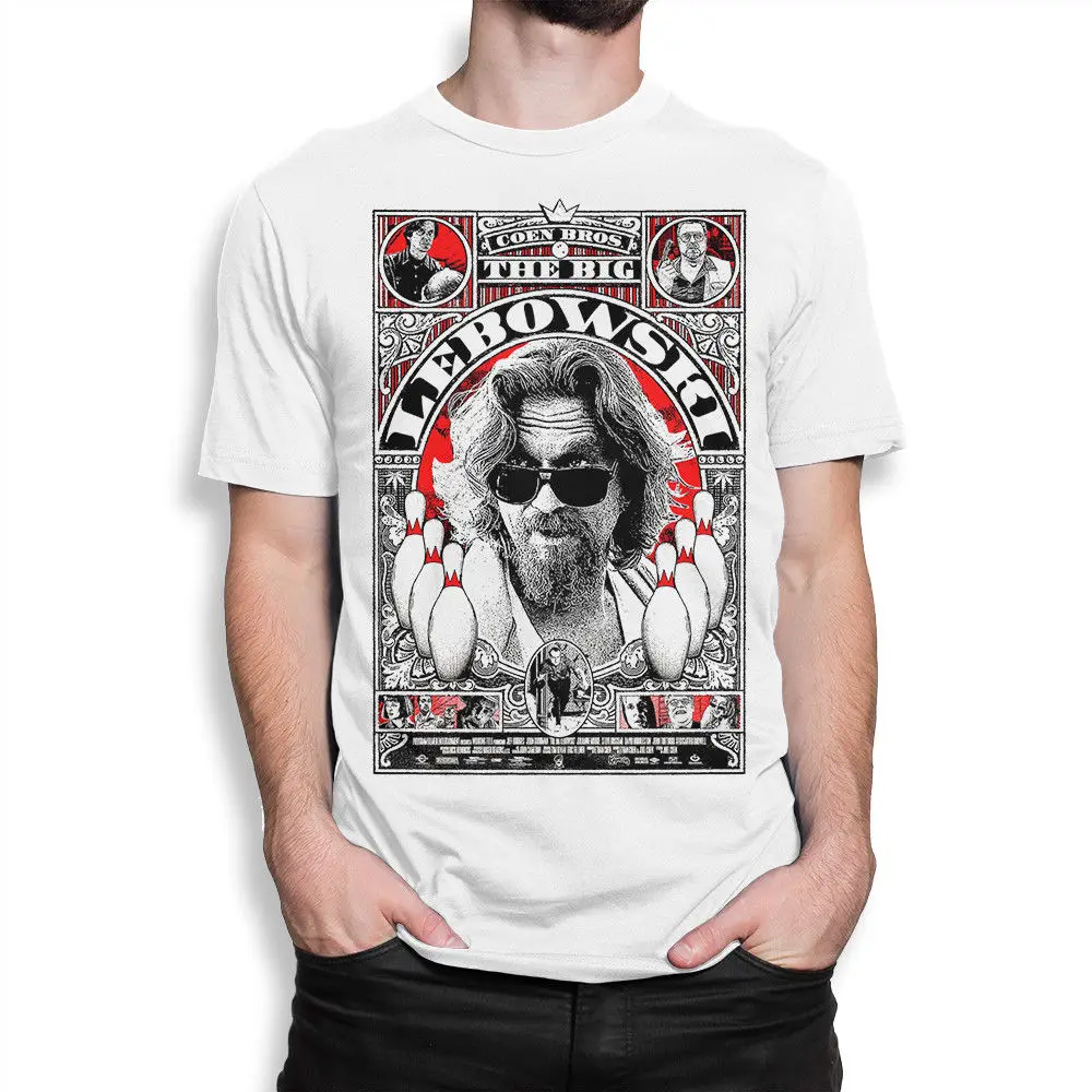 Футболка Big Lebowski Jeff Bridges мужские крутые брендовые рубашки всех размеров джинсы