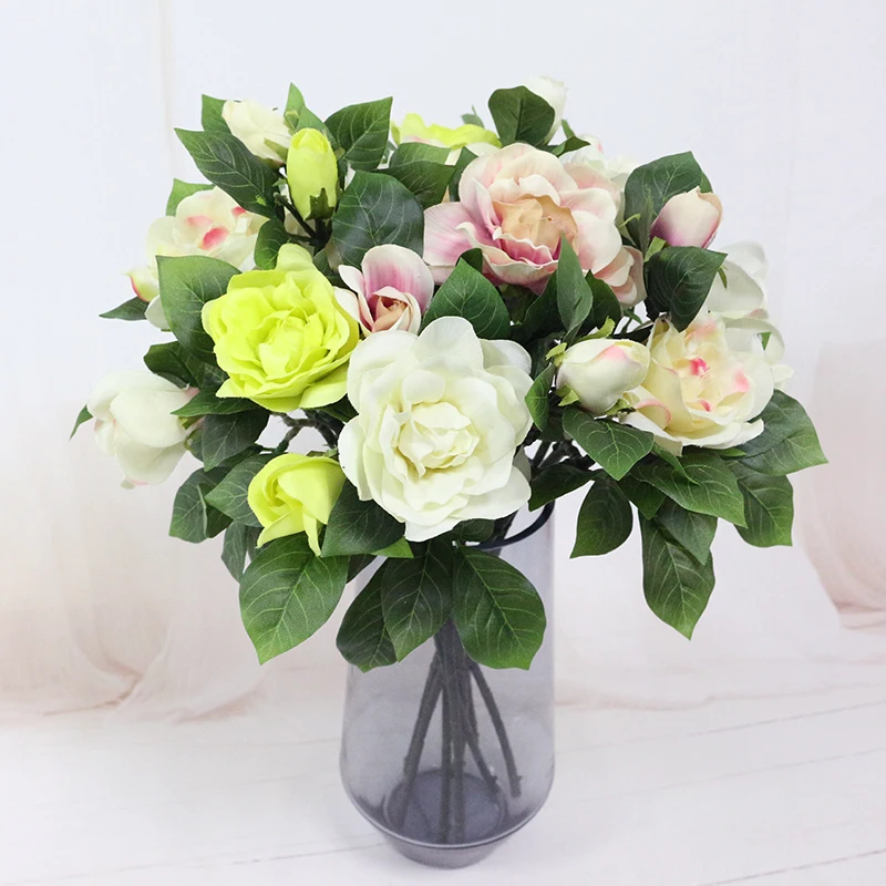 JAROWN Home Flowers Decoration Gardenia Camellia Simulation Flower Wholesale Artificial Flowers Wedding Home Decoration Home (16)