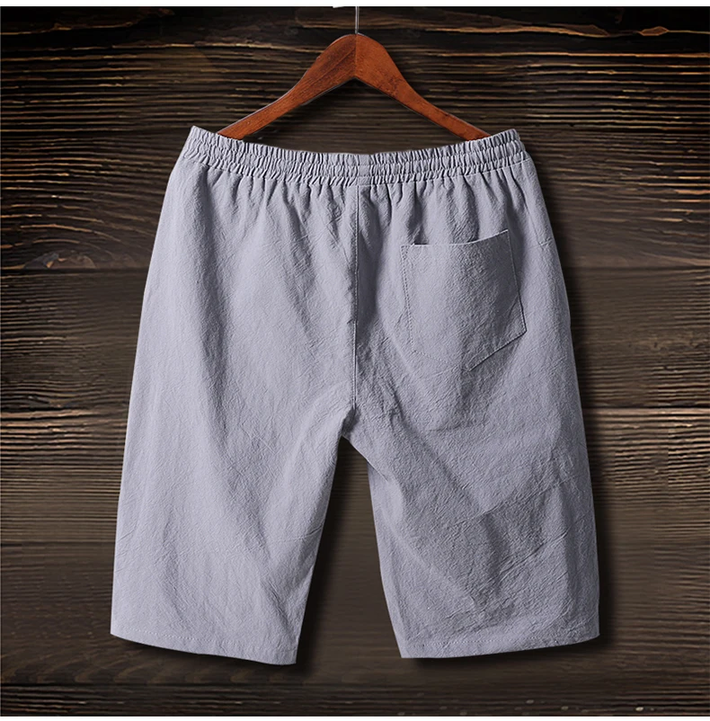 NEW 2019 Summer men cotton Linen leisure trousers patch beach thin loose boys teenagers youth students elastic wiast shorts 5XL NEW 2019 Summer men cotton Linen leisure trousers patch beach thin loose boys teenagers youth students elastic wiast shorts 5XL