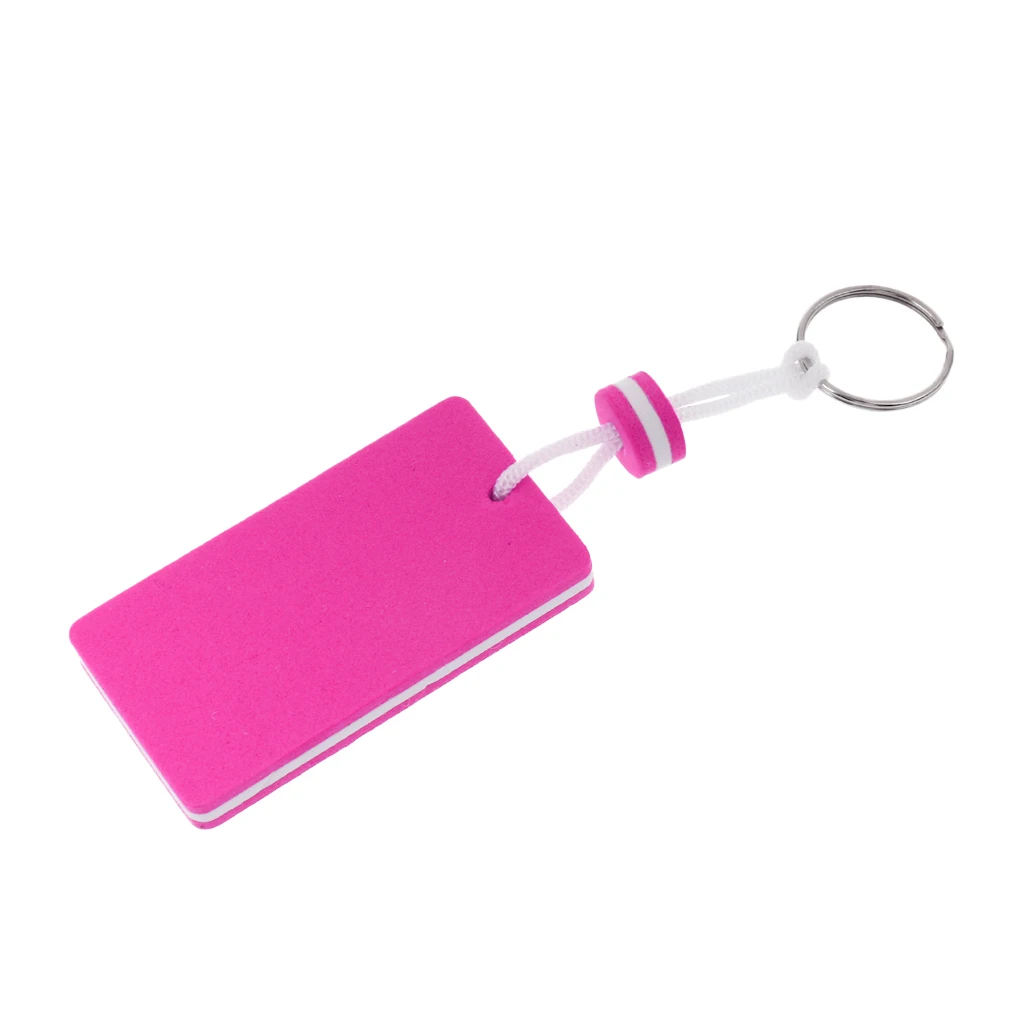 1 Pcs Rectangle Boating Fisherman Floating key Chain Marine Canoe Keychain Shoreline Sailing Key Ring Clip  Keyrings