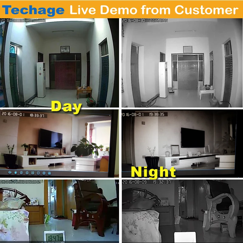 Techage h.265 1080 p 2mp 4mp 5mp