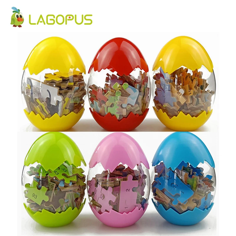 

lagopus Wooden Puzzle Animal Dinosaur Eggs Jigsaw Educational Toys for Children Preschool Children Kids Toy Random Color