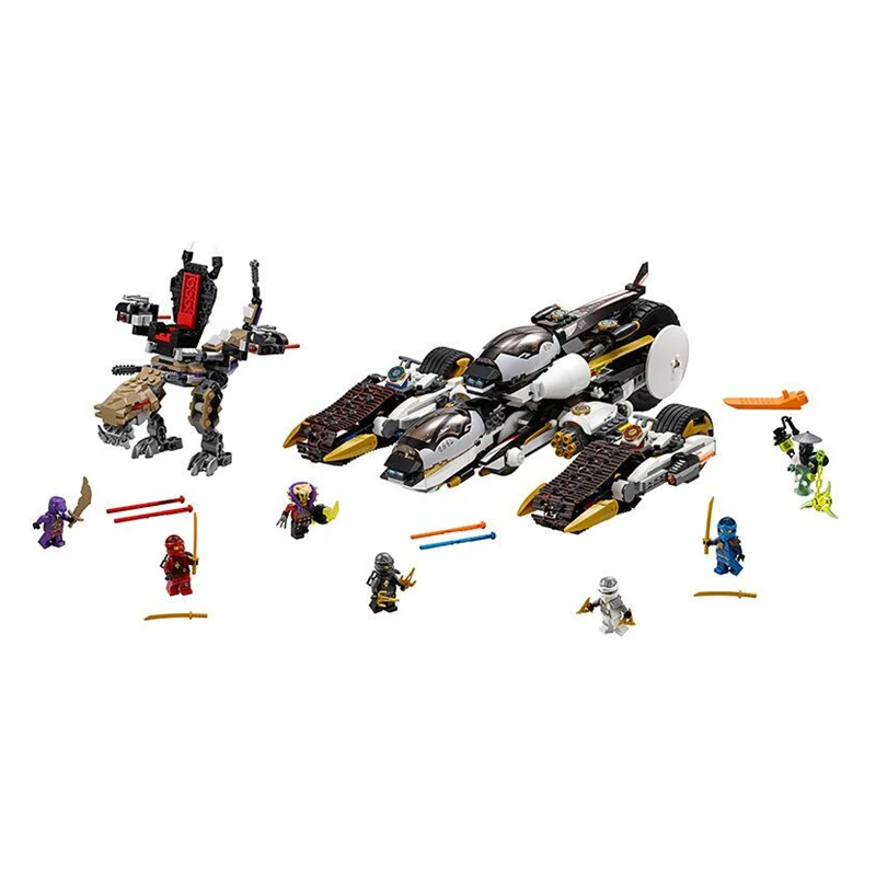 

1133pcs Ninja Series Ultra Stealth Raider model Building Blocks Bricks Toys for Kids gifts Compatible with Legoinglys
