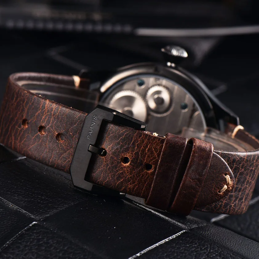 2018-Issue-Casual-Man-Watch-Mechanical-Hand-Winding-Watch-Leather-44mm-Parnis-Hand-Wind-Power-Reserve (3)