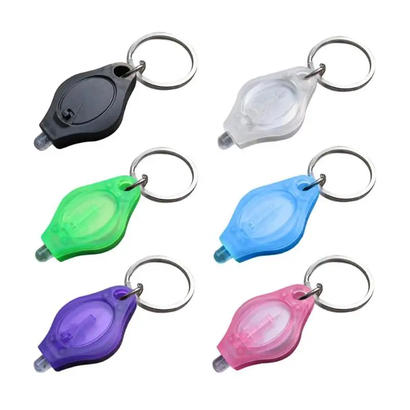 Mini Keychain Light Keychain Squeeze Light Micro LED Flashlight Torch