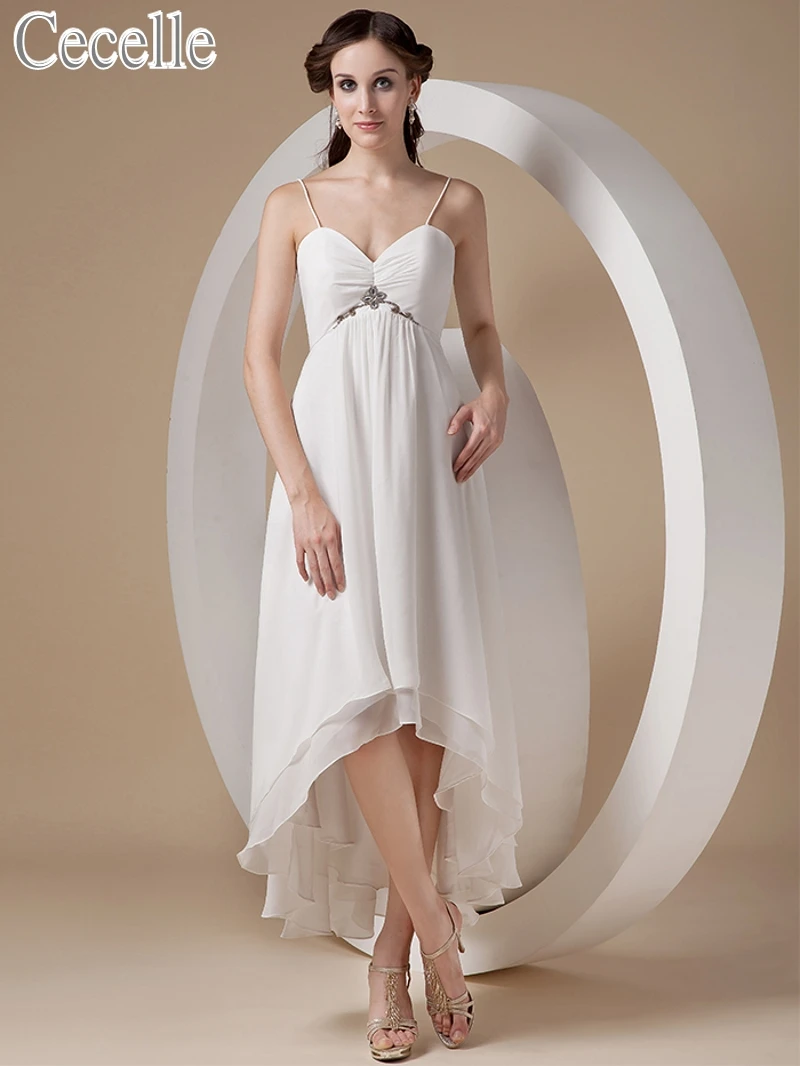 Empire Waist Maternity Beach Wedding Dresses 2019 Sweetheart