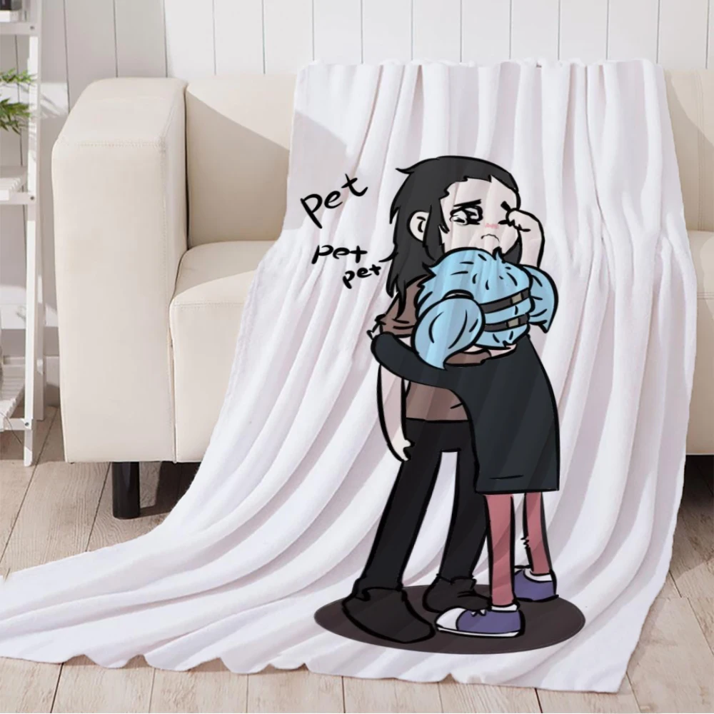 

Cartoon Blanket Popular Game Sally Face Character Comics Pattern Children Adult Plush Sofa Thin Quilt Can Be Customized