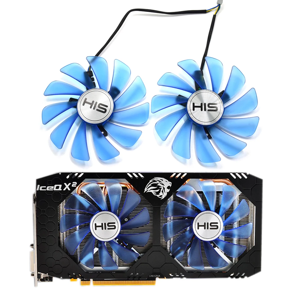 95 мм Φ 4pin RX 580 для HIS RX580 Ice QX2 OC 4 ГБ/Turbo 8 Гб охлаждение