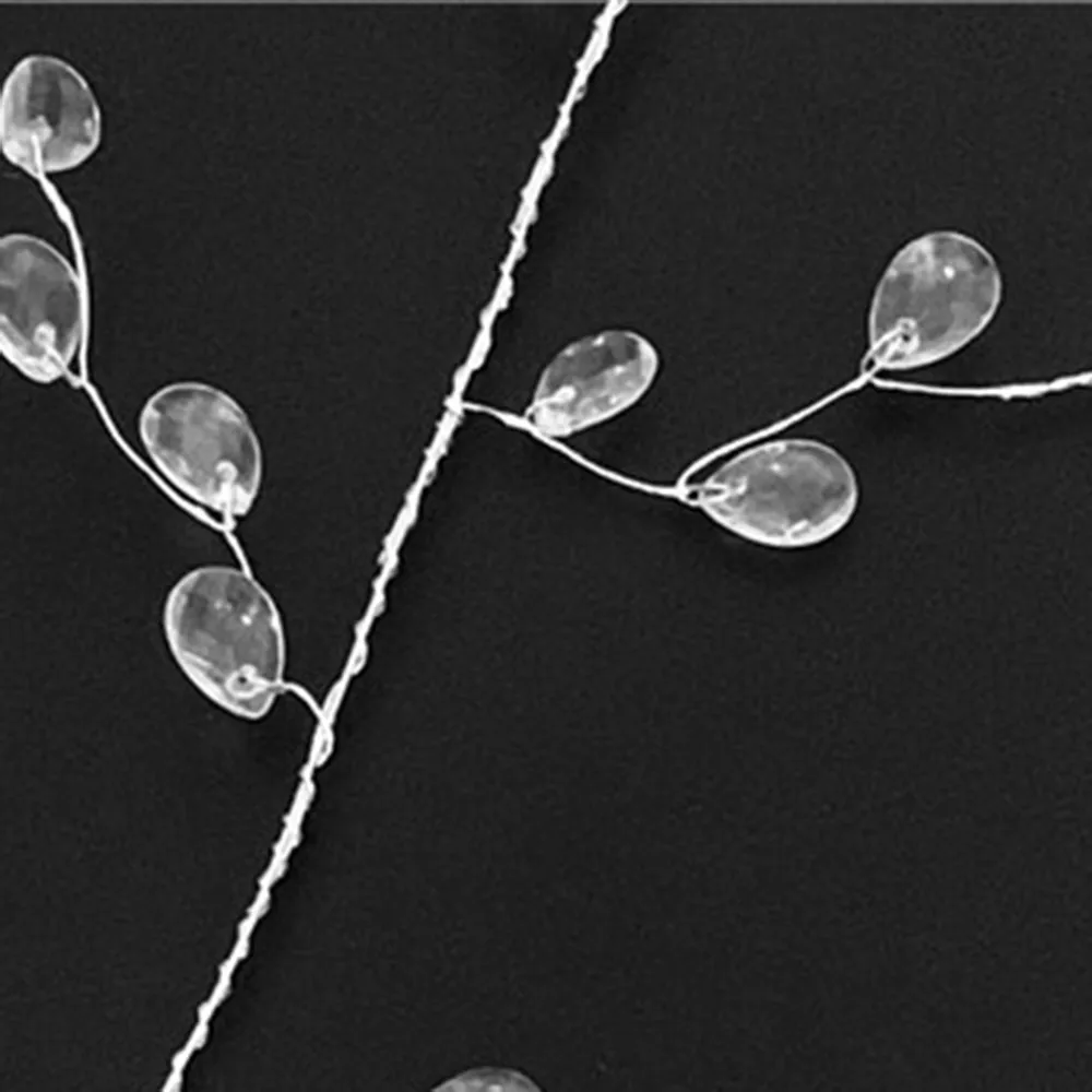 100cm Acrylic Crystal Bead Curtain Garland Wedding Decorations Branch String Acrylic Wire Bead Shimmer Wedding Party Supplies