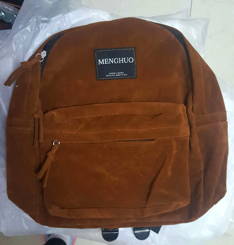 suede backpack school bag (2)