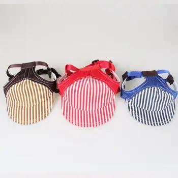 

1pcs Adjustable Pet Dog Cap Small Pet Summer Canvas Cap Dog Baseball Visor Hat Puppy Outdoor Sunbonnet Cap