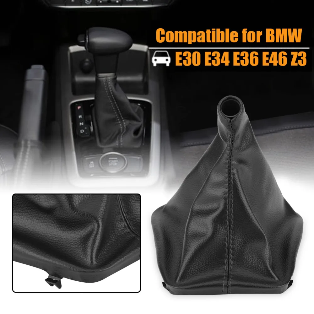 Car Gear Stick Shift Knob Gaiter Boot Cover For Bmw E30 E34 E36 E46 Z3
