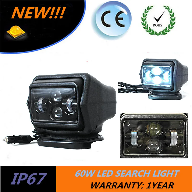 

LED Auto Wireless Search Spot Light Remote Control Work light Lamp Led Search Light Offroad For All Cars Boat