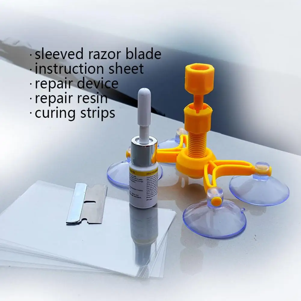 

DIY Car Windshield Repair Kit Auto Glass Windscreen Repair Tools Set Window Polishing Kit Motorcycles Car Accessories